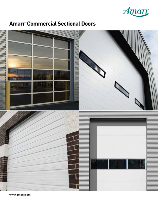 Amarr Commercial Sectional Garage Doors available at Creative Aluminum Products in Jasper, Alabama